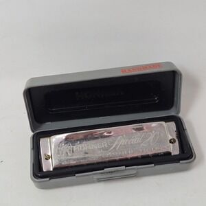 Hohner Special 20 Marine Band Harmonica Key of A Made in Germany 560/20 Case